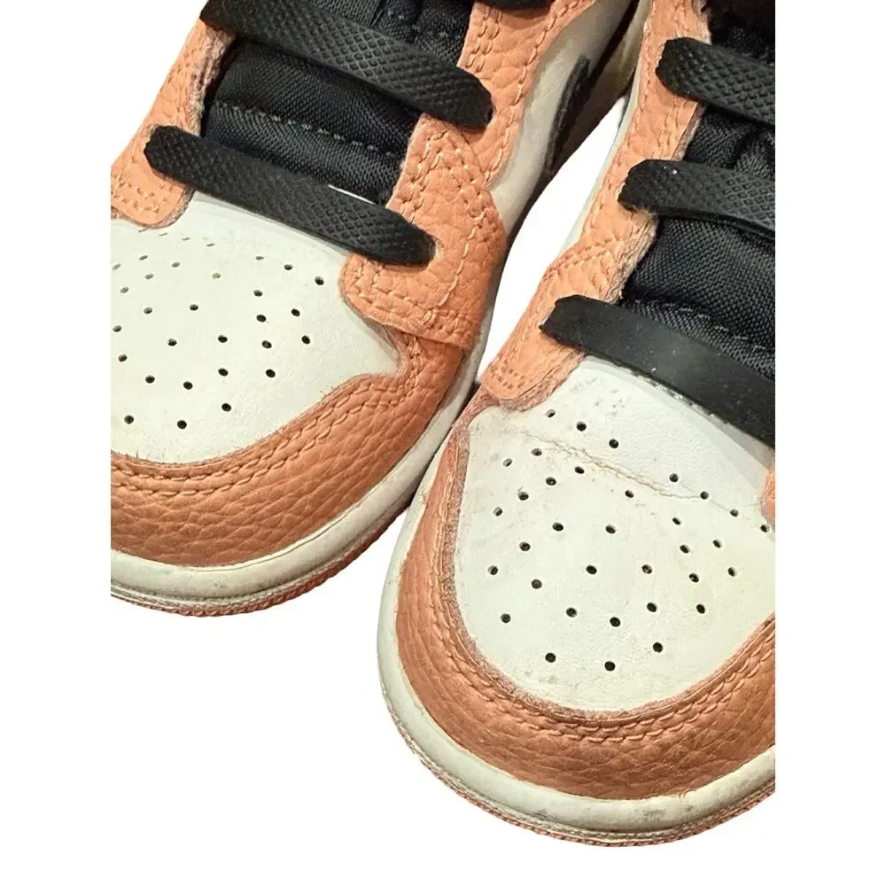 Nike Air Jordan 1 Mid GT Pink Quartz 7C Toddler Sneakers No Box Easy On Laces